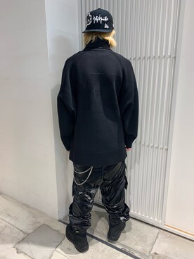 「Yohji Yamamoto（ヨウジヤマモト）のアイテム（帽子）」を使った、otokuniさん（メンズ・165cm）の秋コーディネート