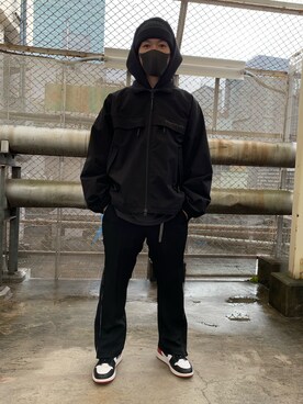 「WHITELAND（ホワイトランド）のアイテム（ブルゾン）」を使った、otokuniさん（メンズ・165cm）の冬コーディネート