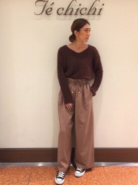 SUZUKI YUNAさん（レディース・161cm）の秋コーディネート