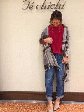 SUZUKI YUNAさん（レディース・161cm）の秋コーディネート