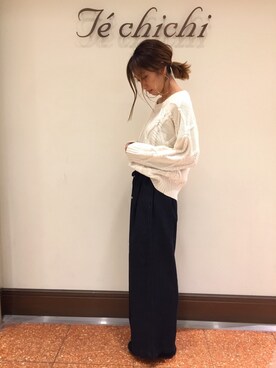 SUZUKI YUNAさん（レディース・161cm）の冬コーディネート