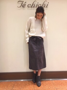 SUZUKI YUNAさん(レディース・161cm)の冬コーディネート