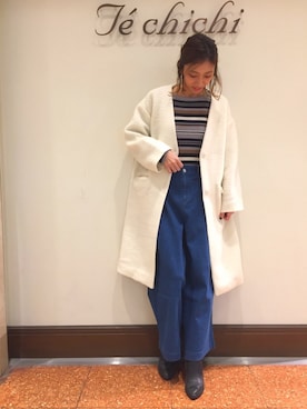 SUZUKI YUNAさん（レディース・161cm）の冬コーディネート