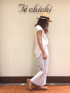「サッカー」｜「アイテム（その他）」を使った、SUZUKI YUNAさん（レディース・161cm）の夏コーディネート