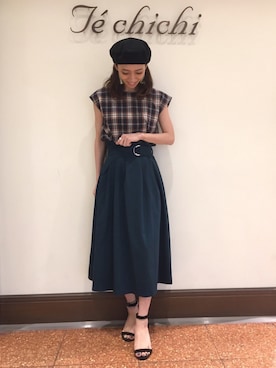 SUZUKI YUNAさん（レディース・161cm）の夏コーディネート