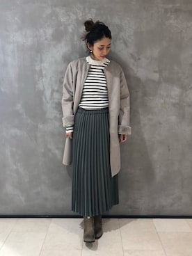「ハロウィン」｜「アイテム（その他アウター）」を使った、SUZUKI YUNAさん（レディース・161cm）の秋コーディネート