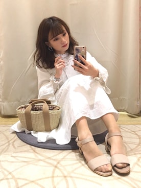 「平成最後のWEARISTAセンバツ」｜「アイテム（ワンピース/ドレス）」を使った、Harukaさん（レディース・158cm）の春コーディネート