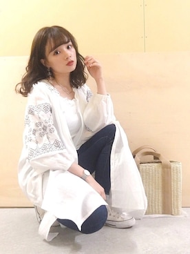 「平成最後のWEARISTAセンバツ」｜「アイテム（ワンピース/ドレス）」を使った、Harukaさん（レディース・158cm）の春コーディネート