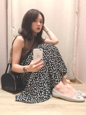 「Legato Largo（レガートラルゴ）のアイテム」を使った、Harukaさん（レディース・158cm）の夏コーディネート