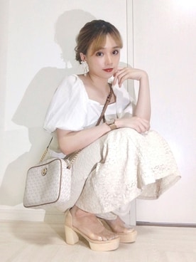 「Paul Hewitt（ポールヒューイット）のアイテム（アナログ腕時計）」を使った、Harukaさん（レディース・158cm）の春コーディネート