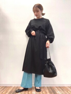 「秋のマイ旬スタイル」｜「アイテム（その他）」を使った、Harukaさん（レディース・158cm）の秋コーディネート