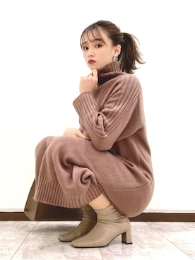 Harukaさん(レディース・158cm)の冬コーディネート