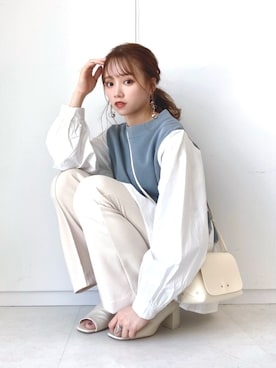 「春めきシューズ」｜「アイテム（その他）」を使った、Harukaさん（レディース・158cm）の春コーディネート