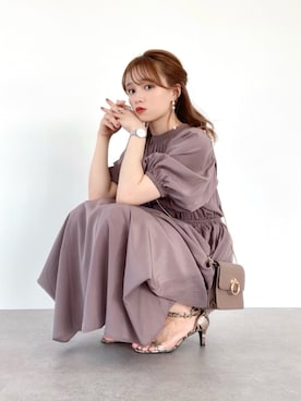 「YECCA VECCA（イェッカヴェッカ）のアイテム（シューズ）」を使った、Harukaさん（レディース・158cm）の春コーディネート