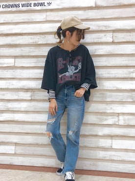 nyaahoさん（レディース・153cm）の春コーディネート