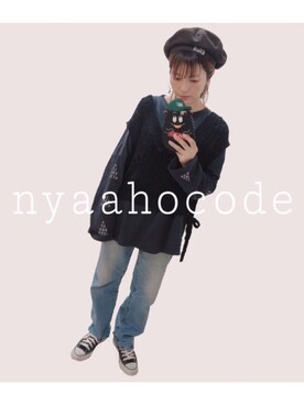 「CONVERSE（コンバース）のconverse（コンバース） ALL STAR OX（オールスターOX）（スニーカー）」を使った、nyaahoさん（レディース・153cm）の春コーディネート