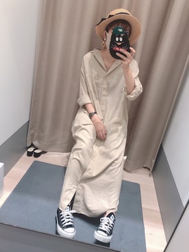 「CONVERSE（コンバース）のconverse（コンバース） ALL STAR OX（オールスターOX）（スニーカー）」を使った、nyaahoさん（レディース・153cm）の秋コーディネート