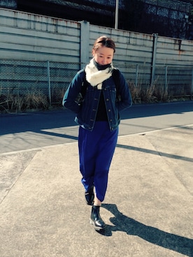 「RED Profile（レッドプロフィール）のアイテム」を使った、redprofile_fumikaさん（レディース・160cm）の冬コーディネート