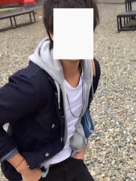 「RATTLE TRAP（ラトルトラップ）のアイテム（デニムジャケット）」を使った、sugojさん（メンズ・175cm）の冬コーディネート