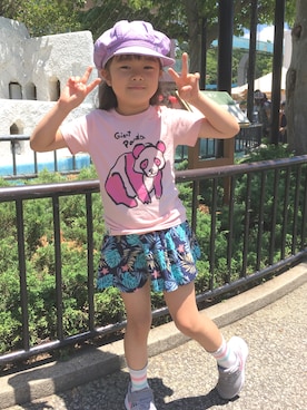 「skeegee（スキージー）のアイテム」を使った、あんぱんちさん（キッズ・110cm）の夏コーディネート