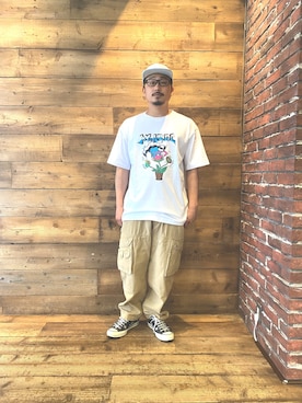 内間 暢一さん（メンズ・171cm）の春コーディネート