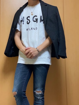 「DOWBL（ダブル）のアイテム（ジャケット/アウター）」を使った、mheroさん（メンズ・172cm）の春コーディネート