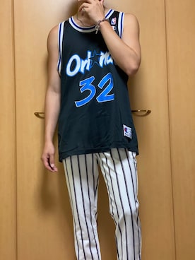 「Champion（チャンピオン）のアイテム（タンクトップ）」を使った、mheroさん（メンズ・172cm）の夏コーディネート