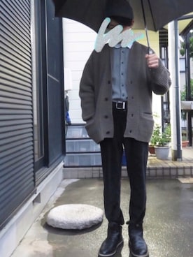 「ベルベットパンツ」｜だいきさん（メンズ・165cm）の春コーディネート