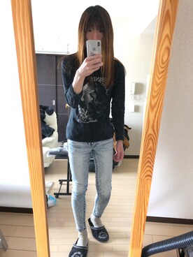 「Rodeo Crowns（ロデオクラウンズ）のアイテム（パンツ）」を使った、まなさん（メンズ・171cm）の冬コーディネート