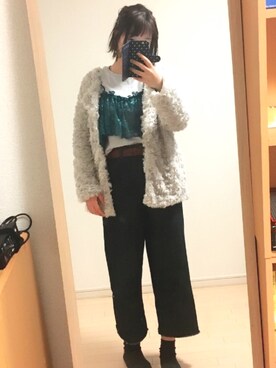 「chico_（チコ）のアイテム（ジャケット/アウター）」を使った、みおちさん（レディース・165cm）の春コーディネート
