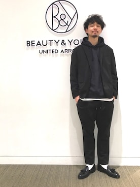 Daisuke Kuoriさん（メンズ・180cm）の冬コーディネート