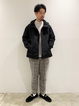 「RECOMMEND  ITEM STYLING」｜「アイテム（ブルゾン）」を使った、Daisuke Kuoriさん（メンズ・180cm）の秋コーディネート
