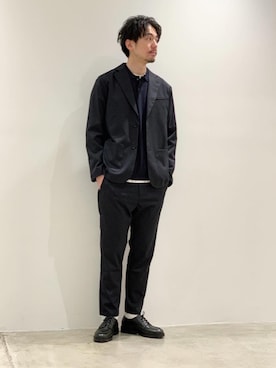 「WWS（ワークウェアスーツ）のアイテム」を使った、Daisuke Kuoriさん（メンズ・180cm）の春コーディネート