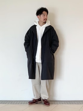 「info. BEAUTY&YOUTH（インフォビューティアンドユース）のアイテム（その他アウター）」を使った、Daisuke Kuoriさん（メンズ・180cm）の秋コーディネート