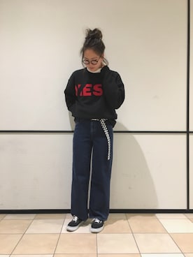 「diesel denim」｜mutoyukiさん（レディース・168cm）の秋コーディネート