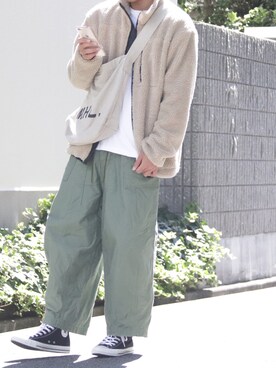 「秋のブラウンスタイル」｜「アイテム（ブルゾン）」を使った、しゅうさん（メンズ・177cm）の秋コーディネート