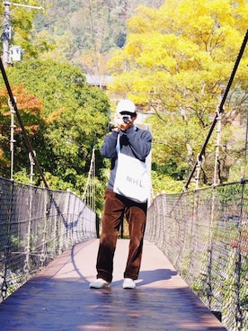 「シンプルおしゃれが好き」｜「アイテム（その他）」を使った、もりゆうさん（メンズ・169cm）の秋コーディネート