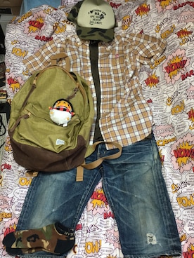 「SILAS（サイラス）のアイテム（財布/小物）」を使った、名和 賢悟さん（メンズ・160cm）の夏コーディネート