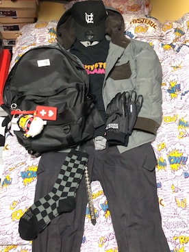 「SOPHNET.（ソフネット）のアイテム（ダウンジャケット/コート）」を使った、名和 賢悟さん（メンズ・160cm）の冬コーディネート