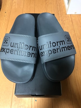 「fragment design（フラグメントデザイン）のアイテム（サンダル）」を使った、名和 賢悟さん（メンズ・160cm）の秋コーディネート