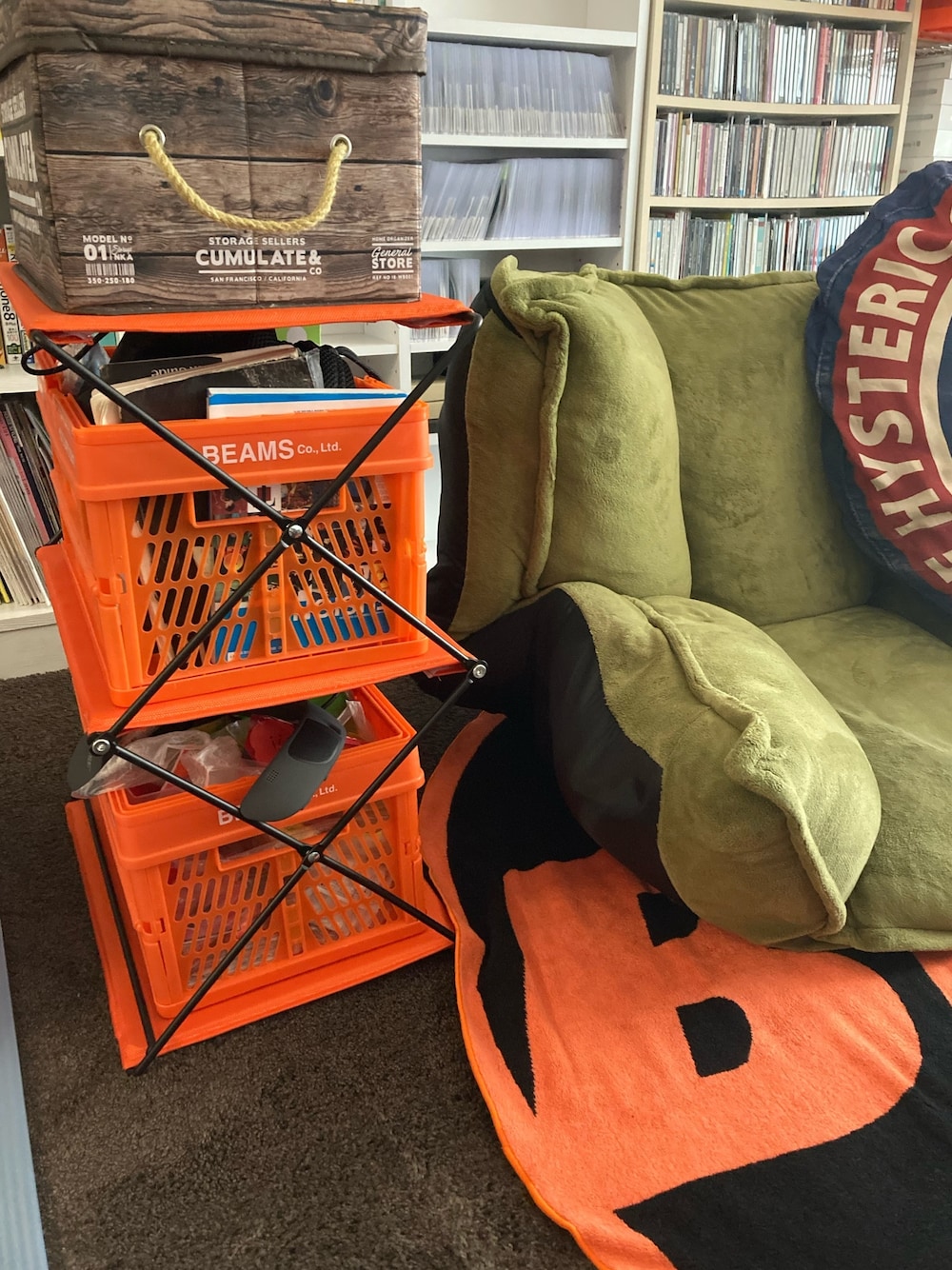 beams アウトドアフォールディングシェルフ 3段 フィールドア