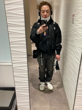 「HYSTERIC GLAMOUR（ヒステリックグラマー）のアイテム（スマホグッズ）」を使った、名和 賢悟さん（メンズ・159cm）の冬コーディネート