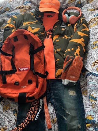 【90s未使用レア】ヒステリックグラマー　パペットロゴ　Vガゼット配色スウェット HYSTERIC GLAMOUR(ヒステリックグラマー) / スウェット/S