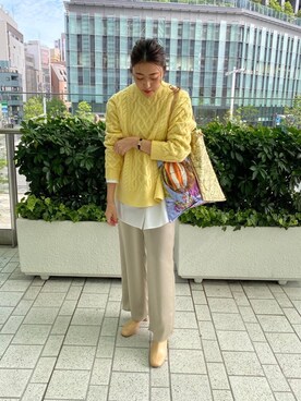 HARUNA KOJIMAさん（レディース・165cm）の秋コーディネート