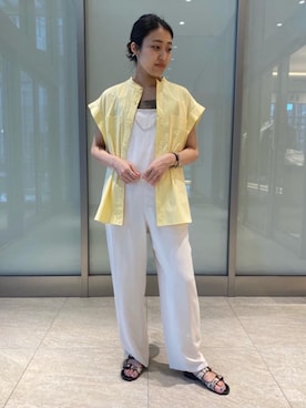 「UNITED ARROWS（ユナイテッドアローズ）のアイテム（サロペット/オーバーオール）」を使った、HARUNA KOJIMAさん（レディース・165cm）の春コーディネート