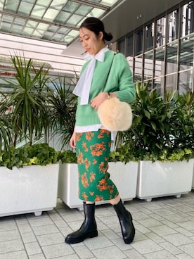 HARUNA KOJIMAさん（レディース・165cm）の秋コーディネート