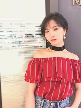 「アイテム（ピアス（両耳用））」を使った、Tuffy_xさん（レディース・166cm・20代）の春コーディネート