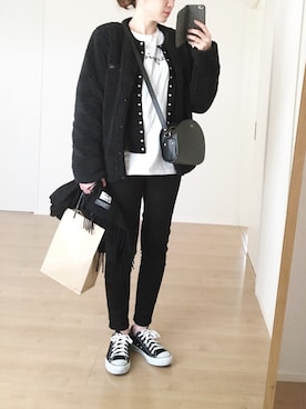 「Columbia（コロンビア）のアイテム（その他アウター）」を使った、himarisoさん（レディース・164cm）の冬コーディネート