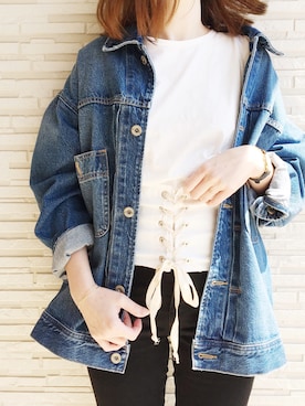 「Another Edition（アナザーエディション）のアイテム（ジャケット/アウター）」を使った、himarisoさん（レディース・164cm）の春コーディネート