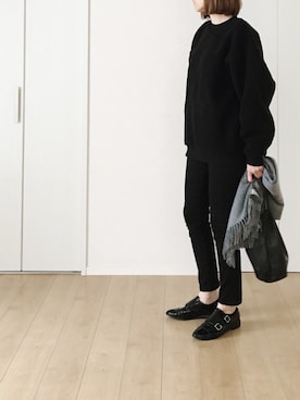 「BEAUTY&YOUTH UNITED ARROWS（ビューティーアンドユースユナイテッドアローズ）のBY レザー キンチャク ◆（ハンドバッグ）」を使った、himarisoさん（レディース・164cm）の秋コーディネート